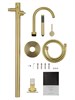 WONZON & WOGHAND Смеситель для ванны напольного монтажа STICK, Брашированное золото (WW-88649017-BG) WW-88649017-BG