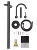 WONZON & WOGHAND Смеситель для ванны напольного монтажа STICK, Темный графит (WW-88649017-BGM) WW-88649017-BGM