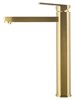 WONZON & WOGHAND Смеситель для раковины высокий FRAME, Брашированное золото (WW-88239010-BG) WW-88239010-BG