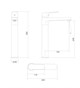 WONZON & WOGHAND Смеситель для раковины высокий LUMIA, Хром (WW-815526-CR) WW-815526-CR