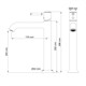 WONZON & WOGHAND Смеситель для раковины высокий TOR, Хром (WW-88019073-CR) WW-88019073-CR