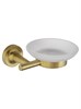 WONZON & WOGHAND Мыльница с держателем WONZON & WOGHAN SIMPLE, Брашированное золото (WW-6522-BG) WW-6522-BG