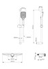 WONZON & WOGHAND Смеситель для душа Onix, Брашированное золото (WW-B2551-A-BG) WW-B2551-A-BG