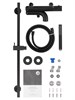 WONZON & WOGHAND Смеситель для ванны с душевым гарнитуром и термостатом LOOP, Черный матовый (WW-311-00-508) WW-311-00-508