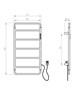 WONZON & WOGHAND Полотенцесушитель электрический WISMAR, Темный графит (WW-AL202-GM) WW-AL202-GM