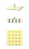 WONZON & WOGHAND Верхний душ , Брашированное золото (WW-88DP06-BG) WW-88DP06-BG