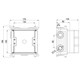WONZON & WOGHAND Скрытая часть для панели термостатического смесителя на 3 потребителя (WW-INB323A) WW-INB323A