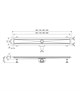 WONZON & WOGHAND Душевой трап-лоток 60 см , Хром (WW-651600T-CR) WW-651600T-CR