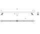 WONZON & WOGHAND Душевой трап 90 см , Темный графит (WW-65409T-GM) WW-65409T-GM