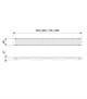 WONZON & WOGHAND Решетка для душевого трапа 90 см , Брашированное розовое золото (WW-651900L-BRG) WW-651900L-BRG