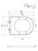 WONZON & WOGHAND Унитаз подвесной безободковый NILE, белый глянцевый (WW-UP2210-GW) WW-UP2210-GW