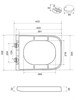 WONZON & WOGHAND Унитаз подвесной безободковый RONA, серый матовый (WW-UP2216-MG) WW-UP2216-MG