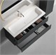 SANCOS Тумба подвесная Сноб Р (Snob R) 1195х445х500, c двумя ящиками оснащенными доводчиками, темный антрацит матовый, арт.SNR120MDH SNR120MDH