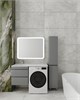 STYLE LINE Тумба подвесная "Даллас 115" Люкс Плюс серая с раковиной Даллас 1150*480 левый СС-00002620
