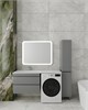 STYLE LINE Тумба подвесная "Даллас 140" Люкс Плюс серая с раковиной ESTETUS Даллас 1400*480 левый СС-00002623