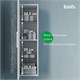 IDDIS Пенал подвесной, 30 см, белый, Слайд Икс (Slide X), SLX30W0i97 SLX30W0i97