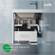 IDDIS Тумба с умывальником, подвесная, 100 см, белый, Слайд Икс (Slide X), SLX10W0i95K подходит умыв. 4511000i28 SLX10W0i95K