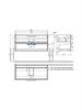 IDDIS Тумба с умывальником, подвесная, 100 см, белый, Слайд Икс (Slide X), SLX10W0i95K подходит умыв. 4511000i28 SLX10W0i95K