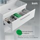 IDDIS Тумба с умывальником, подвесная, 80 см, белый, Слайд Икс (Slide X), SLX80W0i95K подходит умыв. 4518000i28 SLX80W0i95K
