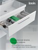 IDDIS Тумба с умывальником, подвесная, 80 см, белый, Слайд Икс (Slide X), SLX80W0i95K подходит умыв. 4518000i28 SLX80W0i95K
