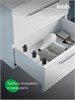 IDDIS Тумба с умывальником, подвесная, 60 см, белый, Слайд Икс (Slide X), SLX60W0i95K подходит умыв. 4516000i28 SLX60W0i95K