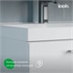 IDDIS Тумба подвесная, 80 см, белый, Слайд Икс (Slide X), SLX80W0i95 подходит умыв. 4518000i28 SLX80W0i95