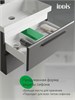 IDDIS Тумба подвесная, 60 см, серый, Слайд Икс (Slide X), SLX60G0i95 подходит умыв. 4516000i28 SLX60G0i95