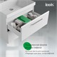 IDDIS Тумба подвесная, 60 см, белый, Слайд Икс (Slide X), SLX60W0i95 подходит умыв. 4516000i28 SLX60W0i95