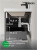IDDIS Тумба с умывальником подвесная, 60 см, темно-серый, Билд (Bild) 2.0, BIL60G1i95K подходит умыв. 4516000i28 BIL60G1i95K