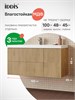 IDDIS Тумба подвесная, 100 см, светлый дуб, Билд (Bild) 2.0, BIL10V1i95 подходит умыв. 4511000i28 BIL10V1i95