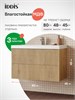 IDDIS Тумба подвесная, 80 см, светлый дуб, Билд (Bild) 2.0, BIL80V1i95 подходит умыв. 4518000i28 BIL80V1i95