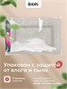 IDDIS Коврик для ванной комнаты, 50x80, прямоугольный, хлопок, серый, DSQS02Ci12 DSQS02Ci12