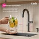 IDDIS SPNGMCFi05,Смеситель для кухни с каналом для фильтрованной воды и круговым дивертором,графит,Спин (Spin),ID SPNGMCFi05