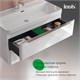 IDDIS Тумба с умывальником, подвесная, 100 см, белый, Клауд Икс (Cloud X), CLX10W0i95K подходит умыв. 0171000i28 CLX10W0i95K