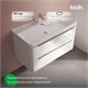 IDDIS Тумба с умывальником, подвесная, 100 см, белый, Клауд Икс (Cloud X), CLX10W0i95K подходит умыв. 0171000i28 CLX10W0i95K