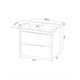 IDDIS Тумба с умывальником, подвесная, 70 см, белый, Клауд Икс (Cloud X), CLX70W0i95K подходит умыв. 0177000i28 CLX70W0i95K