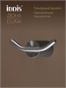 IDDIS Крючок двойной, нержавеющая сталь, Дюна (Duna), графит матовый, DUNGM20i41 DUNGM20i41