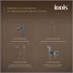IDDIS Стакан, матовое стекло, нержавеющая сталь, Дюна (Duna), графит матовый, DUNGMG1i45 DUNGMG1i45