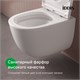 IDDIS Унитаз подвесной безободковый c системой смыва Торнадо, Клауд Икс (Cloud X), CLXFDSEI25 CLXFDSEI25