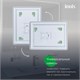 IDDIS Зеркало с подсветкой 3 в 1, два навеса, 80/60 см, Юник (Uniq), UNI8060i98 UNI8060i98