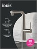 IDDIS PURBNPFi05N, Смеситель для кухни с фильтром и выдвижным изливом, сатин, Пьюр (Pure), ID PURBNPFi05N