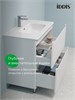 IDDIS Тумба напольная, белая, 80 см, Эдифис (Edifice), EDI80WFi95. Подходит ум. 0108000i28 EDI80WFi95