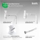 IDDIS Тумба напольная, белая, 60 см, Брик (Brick), BRI60WFi95. Подходит ум. 0106000i28 BRI60WFi95