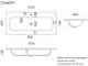 CERAMICA NOVA Раковина накладная мебельная Лючия (Lucia) CN6097 101x46,5x16,6 белый CN6097