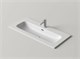 CERAMICA NOVA Раковина накладная мебельная Лючия (Lucia) CN6097 101x46,5x16,6 белый CN6097