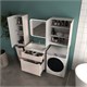 STYLE LINE Тумба напольная "Марелла 70" (2 ящ.) Люкс Плюс антискрейтч карамель с раковиной Марелла Люкс 700х400 СС-00002540