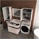 STYLE LINE Тумба напольная "Марелла 80" (2 ящ.) Люкс Плюс антискрейтч карамель с раковиной Марелла Люкс 800х400 СС-00002541