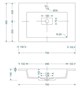 STYLE LINE Умывальник LINE 700*480 кварц, жасмин СС-00002500