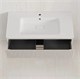 STYLE LINE Тумба подвесная "Марокко 100" ЭМАЛЬ СОУЛ/ЛАЙН 2 ящика PLUS крем ЛС-00002489