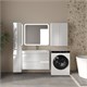 STYLE LINE Колонна универсальная "Атлантика 35 L" с корзиной, Люкс Плюс белый глянец СС-00002560